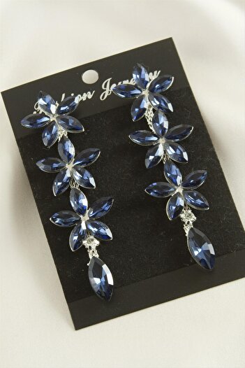 ZERO LAND Hn-Shop Daisy Crystal Stone Earrings-Light Pink