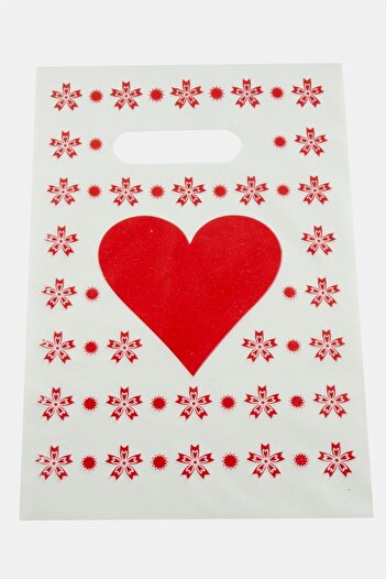 ZERO LAND Hn-Shop 18X25 Hand Holding Bag Package 100 Pieces-Red