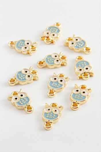 ZERO LAND Hn-Shop Owl Enamel Double Handle Appliance 1 Piece-Light Blue
