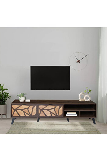DEC22 A very distinctive TV table with a modern design, measuring 180 cm