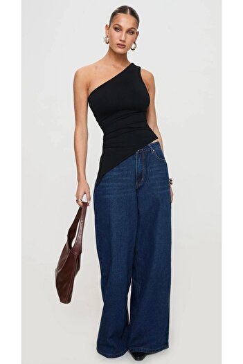 quella atelier Asymmetrical Single Shoulder Blouse