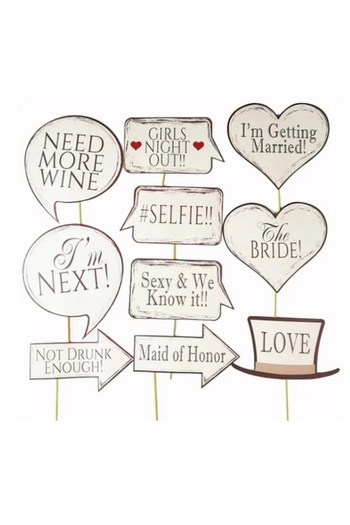 KESNUP Set of 10 funny signs for bachelorette parties