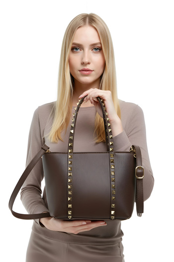 PayBuy Women's Staple Detailed Pu Leather Hand and Shoulder Bag for Daily Use