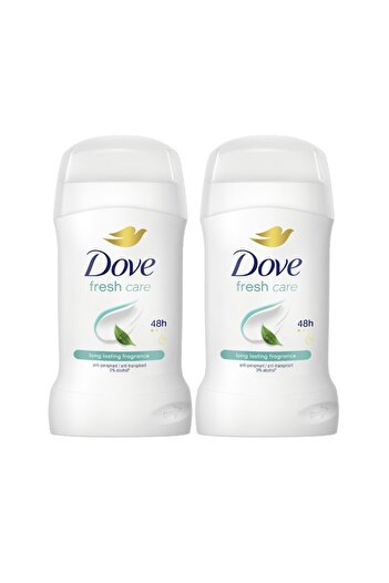Dove Set of 2 Fresh Care deodorant sticks, 50 ml, 48-hour protection, cucumber, freesia scent