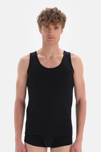 Dagi Men's Cotton Wide Neck Strap Undershirt