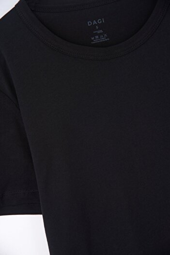 Dagi Men's Crew Neck Short Sleeve 100% Cotton 2-Pack T-Shirt Undershirt