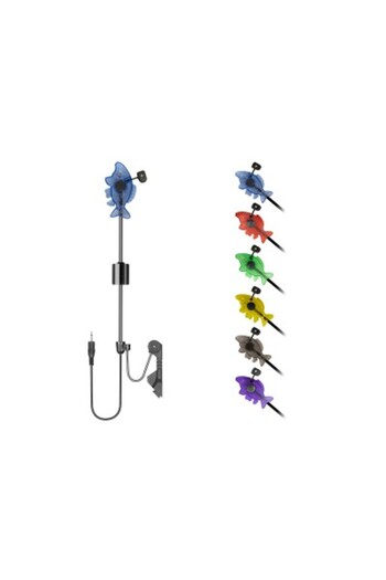 DELPHİN Swinger/Signal with arm/rod with counterweight CARPY, green, with illumination