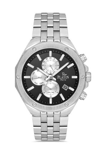 Platin Pierre Pl-1192Ga-A2 Steel Cord Functions Active Men's Wristwatch