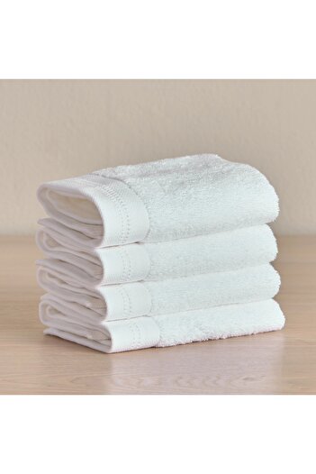Generic Velair 4-Piece 650 GSM Portuguese Cotton Fingertip Towel Set - 30x30 cm