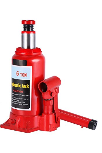 AL TAWAKKOL 6T Long Handle Hydraulic Bottle Jack for Car Van Truck Automotive, Stable and Safe Lifting