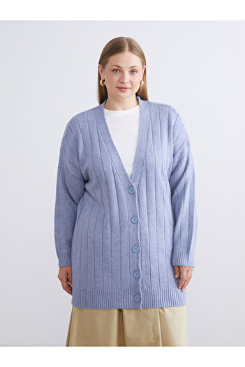 LC Waikiki Sparkling Selections from Shining Store |   V-Neck Women's Knitwear Cardigan
