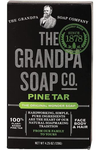 Grandpa's Pine Tar Soap 4.25 Ounce (Pack of 2)