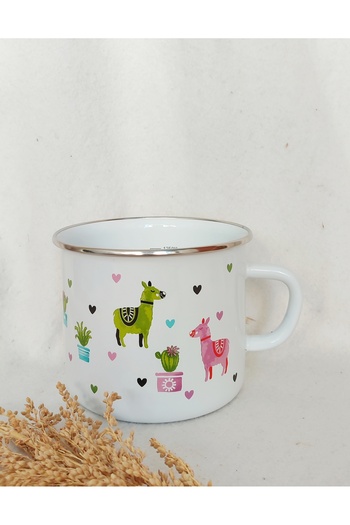 EBRULİEMAYE Toy Horse Enamel Milk Pot 1.5 Liters 12 cm Diameter Yogurt Milk Soup Egg Boiling Pot