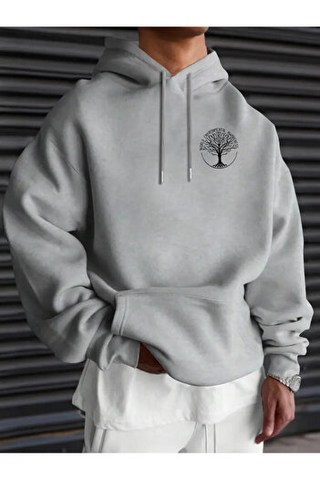 bellanova Geometric Pattern Hooded Sweatshirt for Unisex