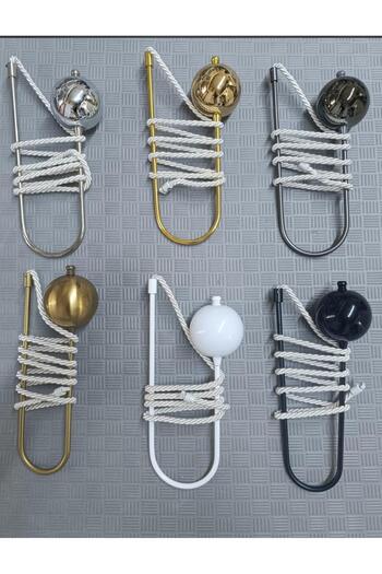 MGEStore Curtain Holder Renso Curtain Strap Accessory with Knob