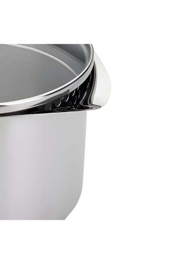 SİLAMPOS Milk Boiling Pot with Long Handle Stainless Steel 1.9 Liters