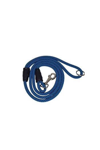 moonparacord Dog Walking Rope Crystal Pattern Blue Black 150 cm