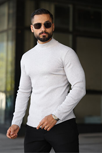 ribac Men's Half-Thigh Knitwear Sweater