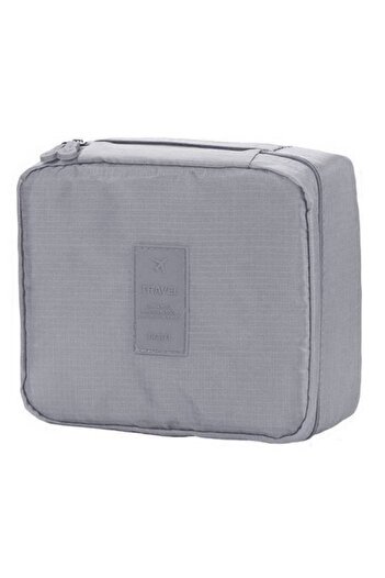 KESNUP Waterproof textile travel cosmetic bag Grey