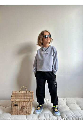 ARBİ kids Boys' Two-Thread Lycra Seasonal Top and Bottom Two-Piece Set