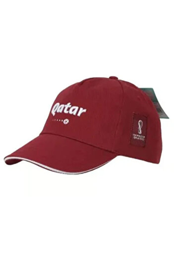 FIFA 2022 with the Official Qatar Unisex Cap - Burgundy with Official Emblem
