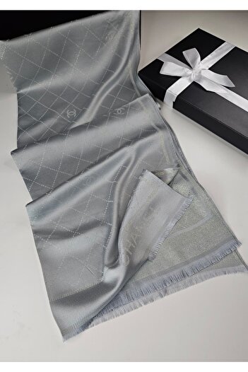 Webinay Home Chnl Tema Silvery Cashmere Silk Shawl Scarfs Cashmere Shawl Hijab New Season