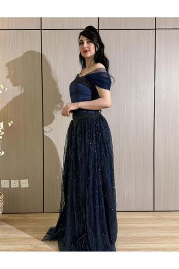 HOOR FASHION Royal Evening Gown with Luxury Embroidery