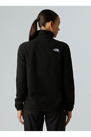 THE NORTH FACE Nf0A8D2Jjk31-W Glacier Zip Jacket Black Zippered Collar Standard Plain Women's Sweatshirt