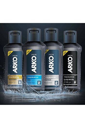 ARKO Men's Aftershave Cologne Black Edition 255ml