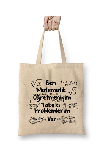 Toyaso Math Teacher Teacher's Day Gift Tote Bag Long Handle Shopping Bag Beach Bag