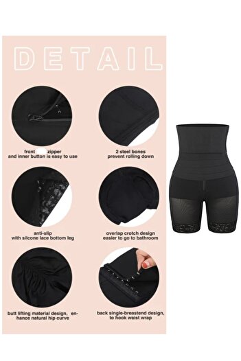Fstyle 2 in 1 Postpartum Compression Shorts with Belt, Daily Strong Compression Girdle