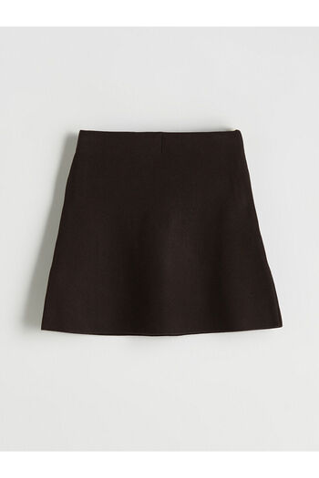 LC Waikiki Elastic Waist Knitwear Mini Skirt