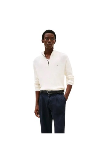 Tommy Hilfiger Plus _Pulover tricotat cu fermoar pe jumătate TommyHilfigerTextured