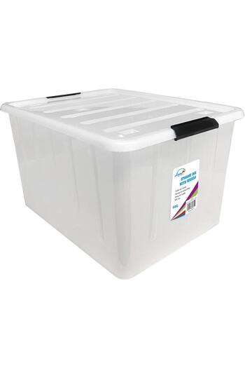 Home Polypropylene Storage Box 50L – Durable Large Capacity Organizer with Lid