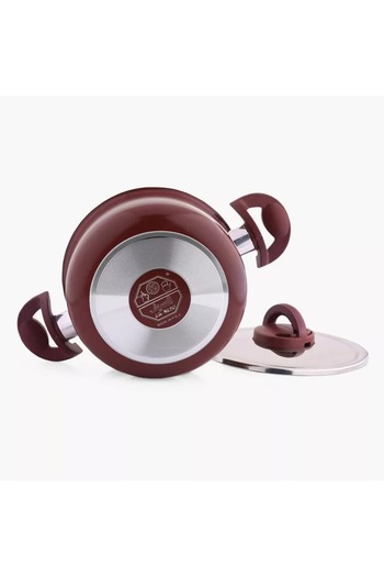 Generic Vetro Aluminium Non-Stick Cooking Pot - 30 cm