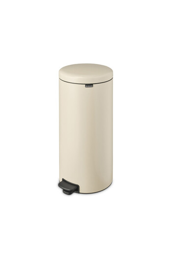 Brabantia NewIcon Pedal Bin 1005539, 30 l, Soft Close, Anti-Slip Base, Beige
