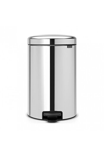 Brabantia NewIcon 649040 Pedal Bin, 20 l, Soft Close, Anti-Slip Base, Stainless Steel