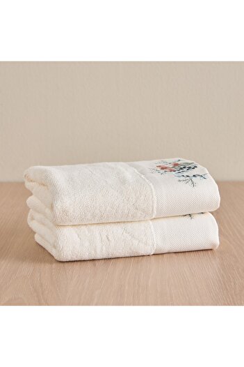 Generic Pebble 2-Piece 550 GSM Turkish Cotton Hand Towel Set - 50x90 cm