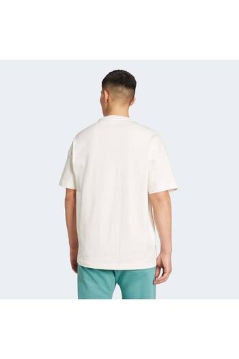 adidas Ανδρικό μπλουζάκι κρεμ με γραφικά ALL SZN (JL6552)
