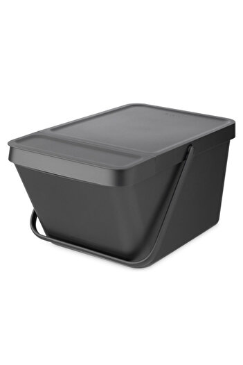 Brabantia Sort&Go 1006310 waste separation bin, 20 l, Stackable, Dark grey