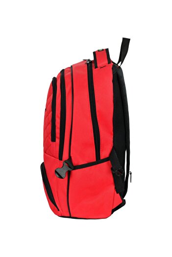Menessa World Multi-Purpose Laptop Backpack with Compartment Red