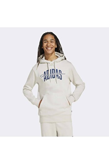 adidas Collegiate Script Graphic Men's Cream Sweatshirt (Jm6424)