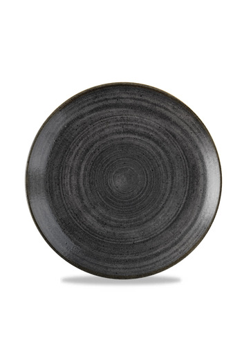 CHURCHILL Stonecast Raw Black Evolve Coupe Plate – 26 cm