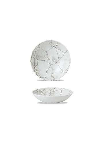 CHURCHILL Studio Prints Kintsugi Agate Grey Evolve Coupe Bowl – 18.2 cm (7.25")