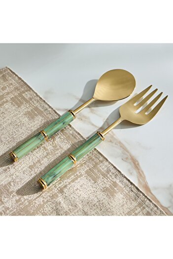 Generic Garnet 2-Piece Serving Spoon Set