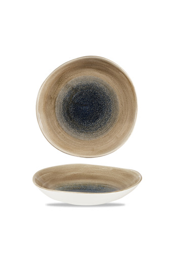 CHURCHILL Stonecast Aqueous Bayou Blue Round Trace Bowl – 25.3cm, 1.1L