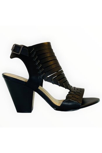 JustFab Just Fab - Western Cut-Out High Heel Shoes