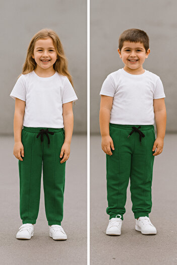 CiciTime Çocuk Modası Boys and Girls Solid Color Comfortable Fit School Nursery Sweatpants