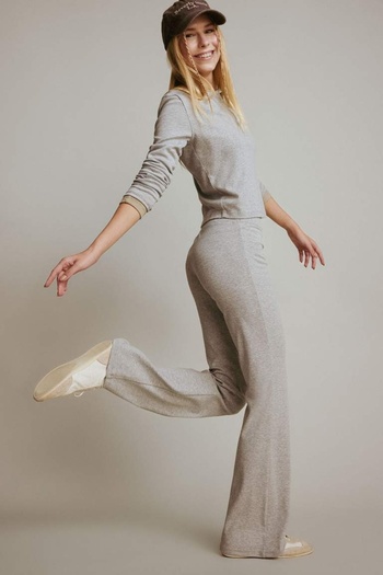 DeFacto Women's Tracksuit Bottom E0628Ax/Gr210 Gray Melange