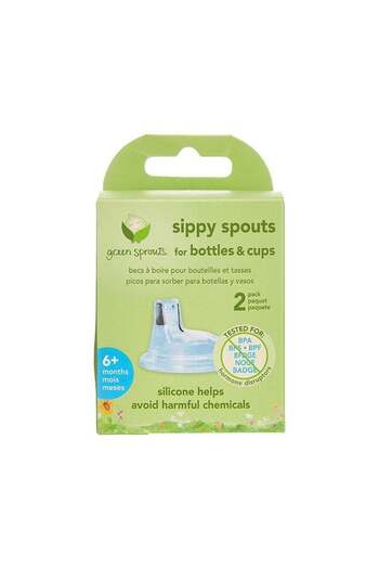 Green Sprouts Sippy Spouts for Bottles & Cups (2 pack) 6M+
